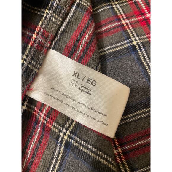 Eddie Bauer Men's Size XL Cotton Flannel Button Up Outdoors Long Sleeve Shirt - Picture 6 of 7